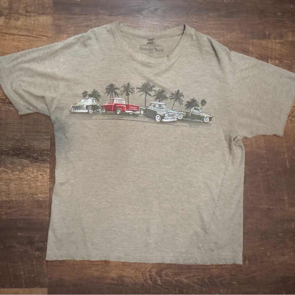 grey Newport Blue chevrolet dad tee ＼(^ω^)／